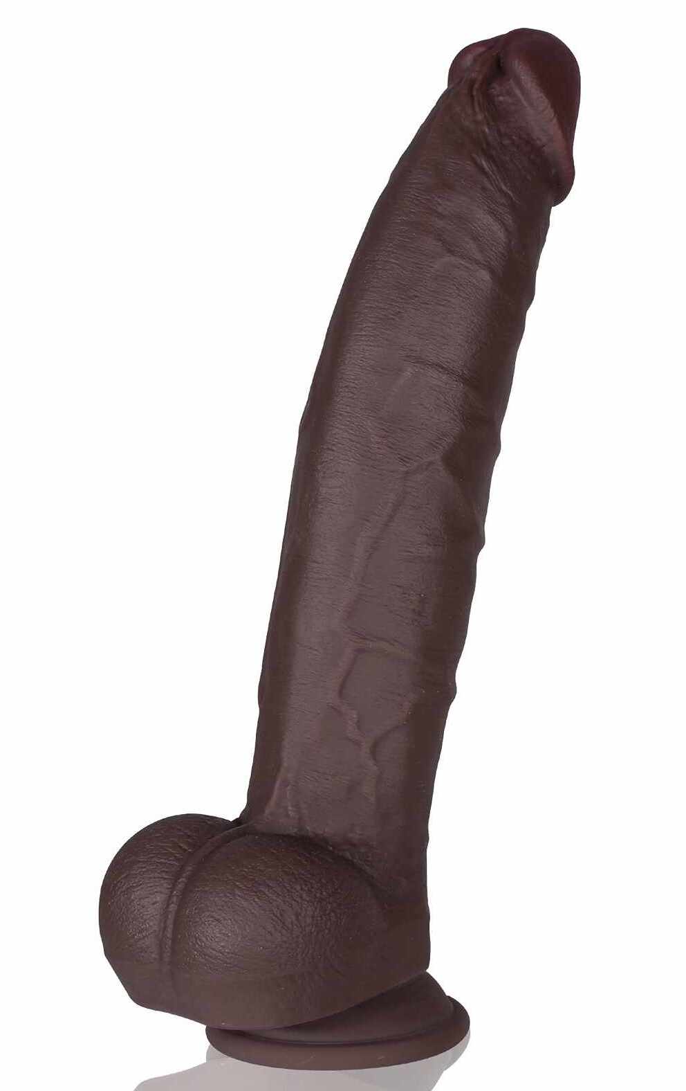 Mick 12 Inch Long Large Black Realistic Dildo