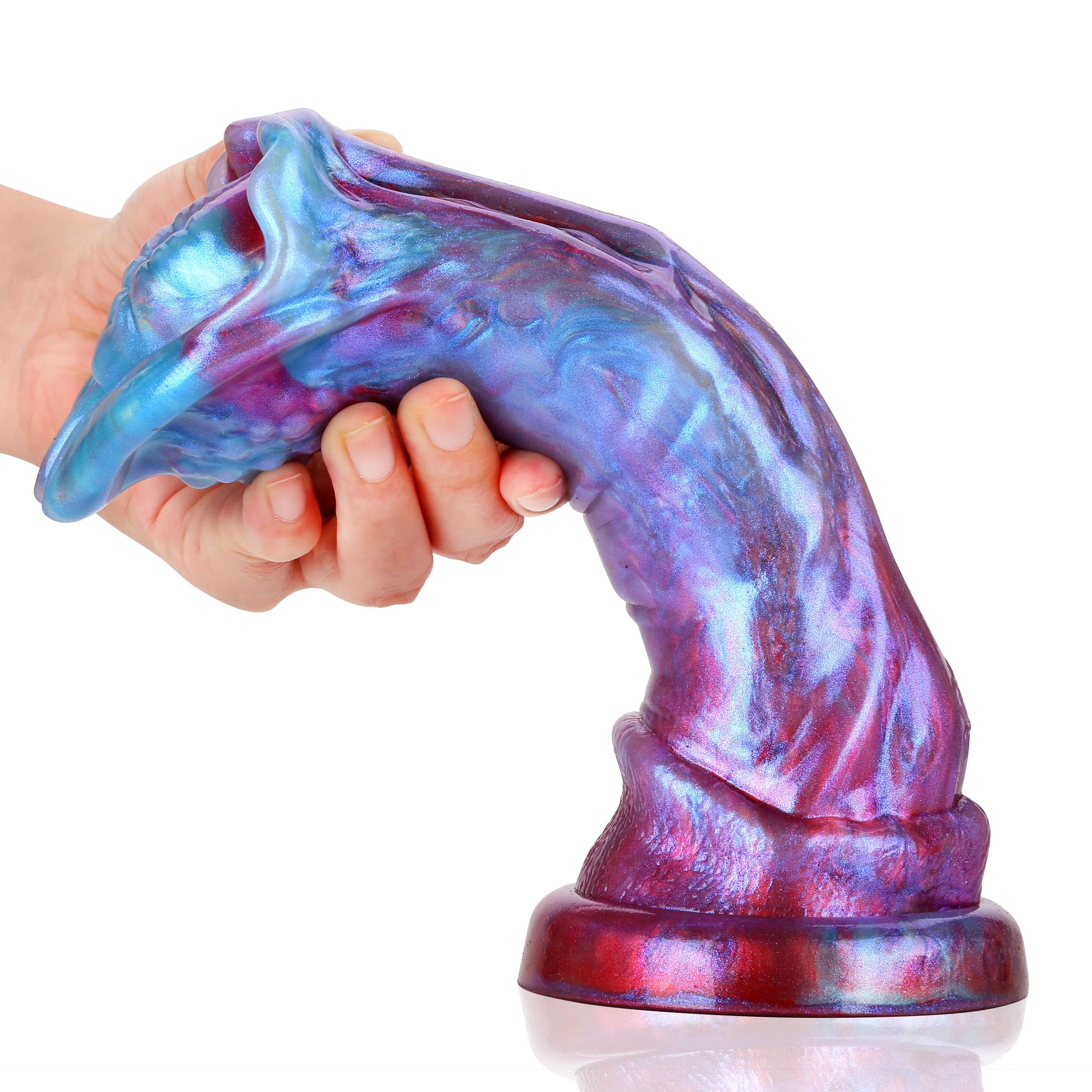 9.1 Inch Hyper Realistic Monster Dildo Perfect for Deep Vaginal Sex & Anal Sex Adventures Silicone Dildo & Waterproof - Forbidden Aura