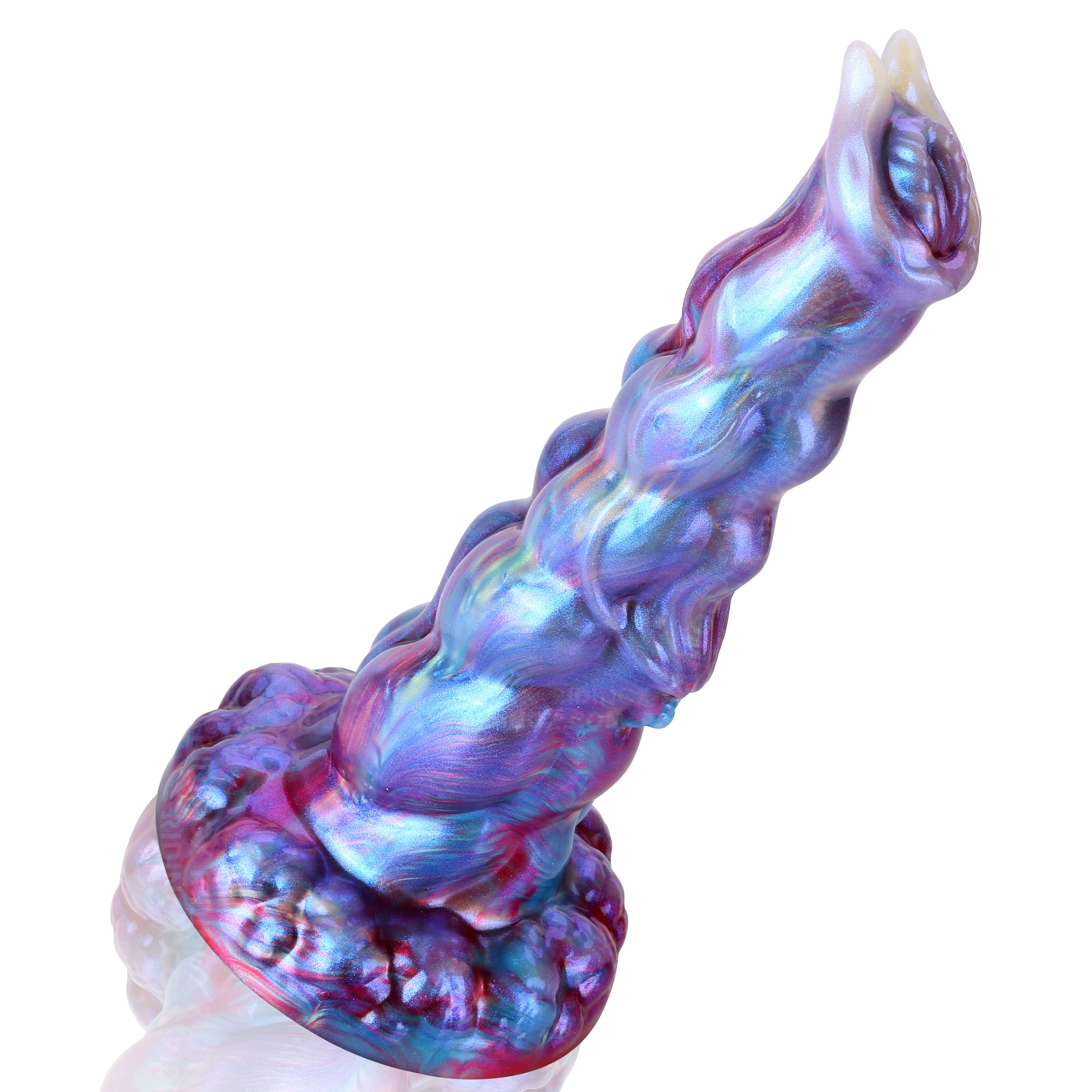 10.5 Inch Deep-Stimulating Fantasy Monster Dildo for Ultimate Vaginal Sex & Anal Sex Satisfaction IPX Waterproof- Oceans Grip