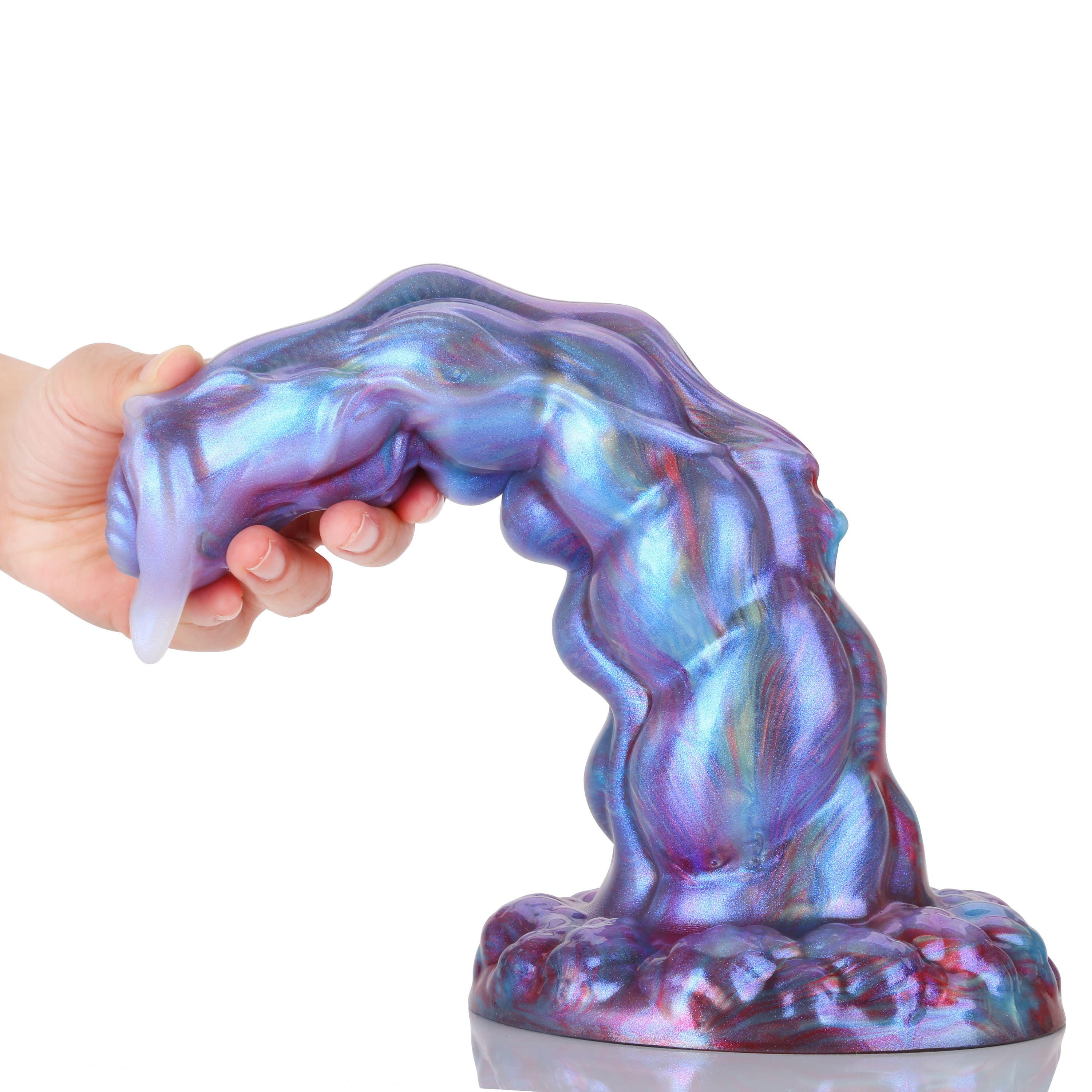 10.5 Inch Deep-Stimulating Fantasy Monster Dildo for Ultimate Vaginal Sex & Anal Sex Satisfaction IPX Waterproof- Oceans Grip