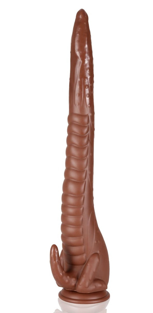 Elephant  PVC 18 Inch Extra Long Skinny Anal Dildo