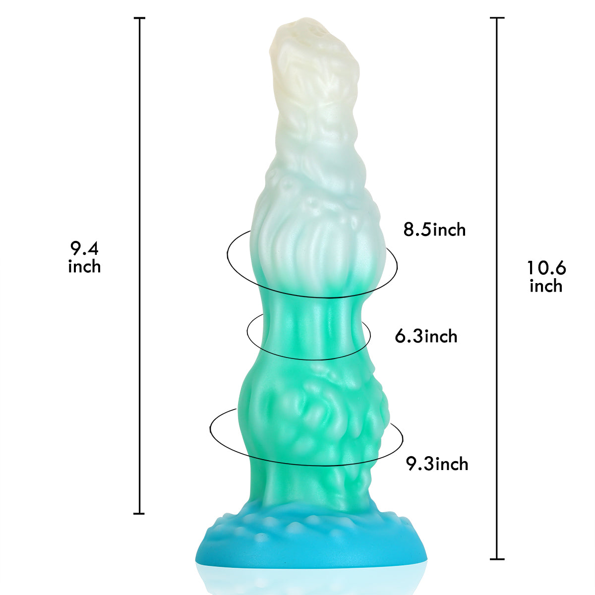 10.6 Inch Fantasy Monster Dildo in Silicone for Intense Vaginal Sex & Anal Sex Bliss & Waterproof - Ambush Love