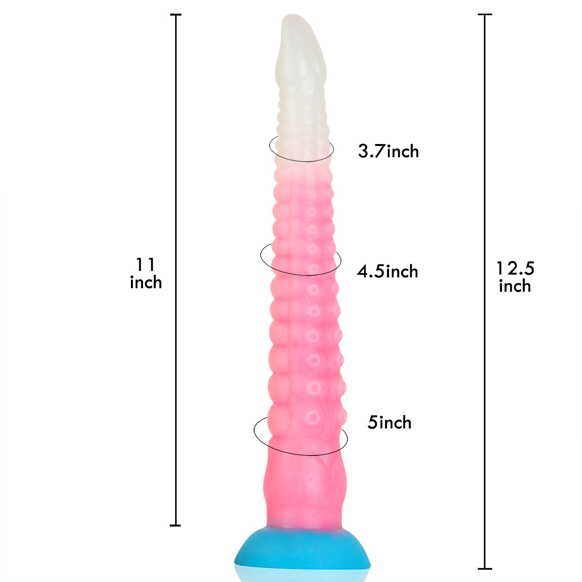 12.5 Inch Ultra Detail Tentacle Dildo for Extreme Vaginal Sex & Anal Sex Thrills Silicone Dildo & Waterproof - Deep Overlord