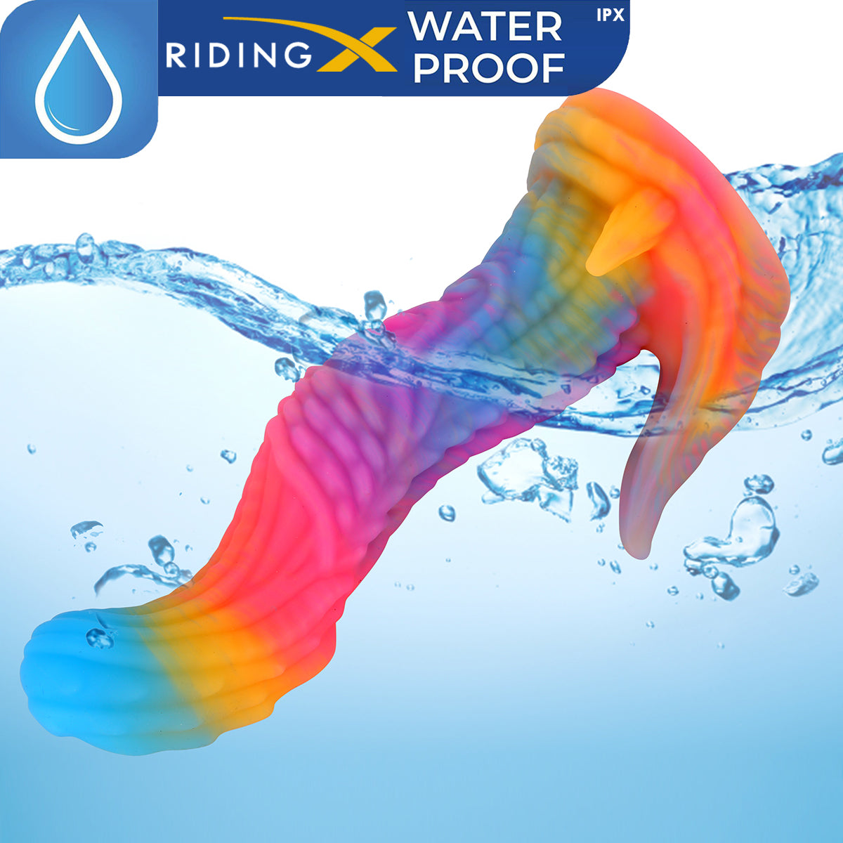 10 Inch Deep-Stimulating Monster Tentacle Dildo Premium Silicone for Vaginal Sex & Anal Sex & Waterproof - Rainbow Moscato