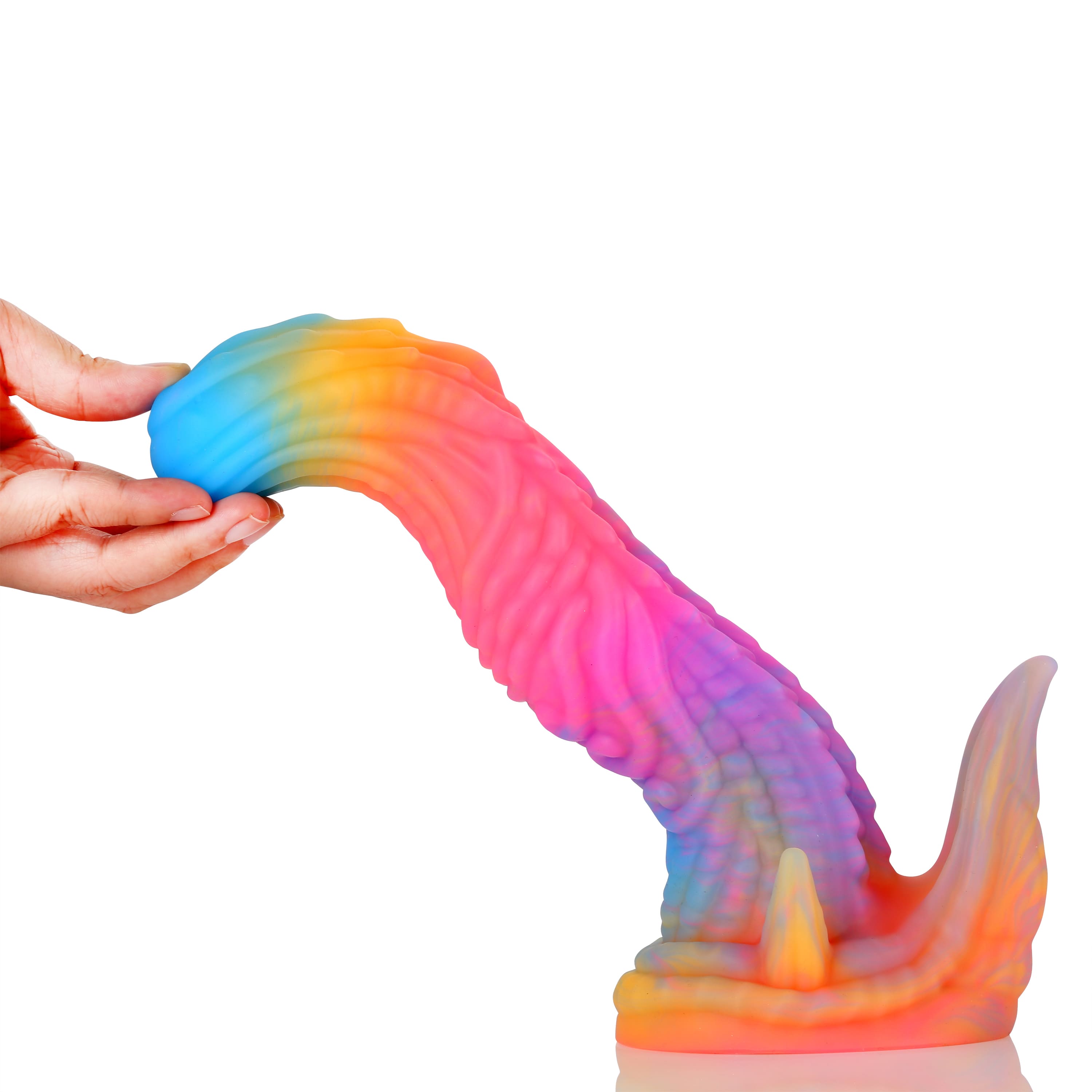 10 Inch Deep-Stimulating Monster Tentacle Dildo Premium Silicone for Vaginal Sex & Anal Sex & Waterproof - Rainbow Moscato