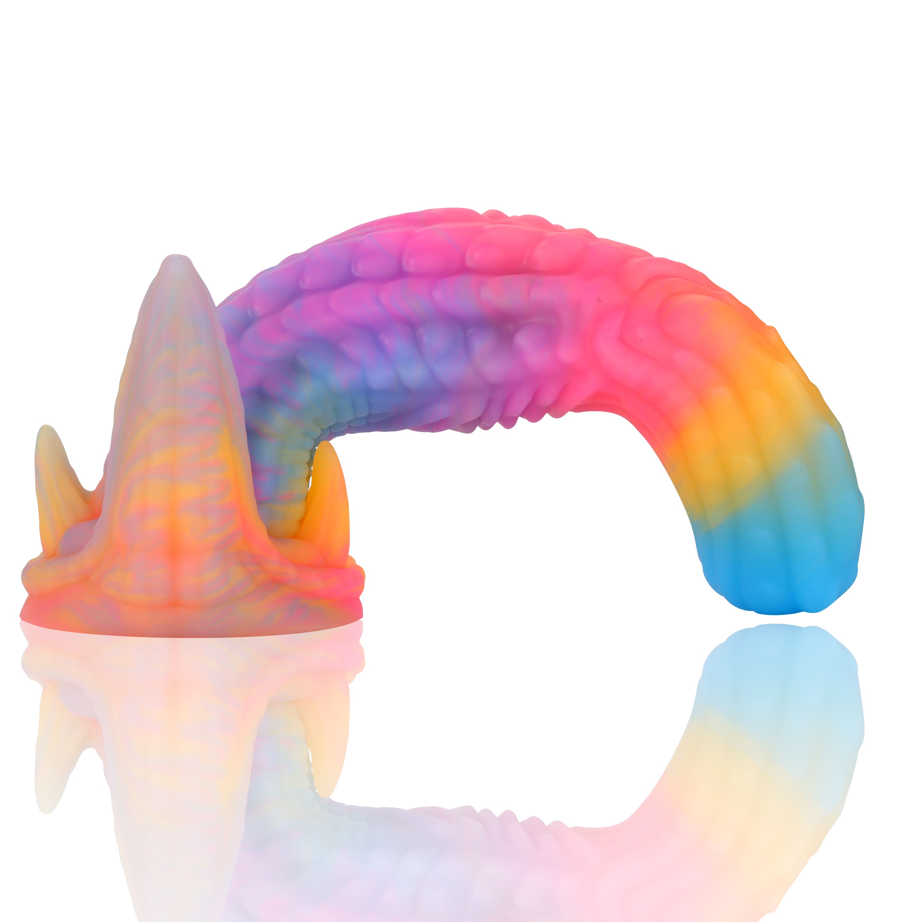 10 Inch Deep-Stimulating Monster Tentacle Dildo Premium Silicone for Vaginal Sex & Anal Sex & Waterproof - Rainbow Moscato