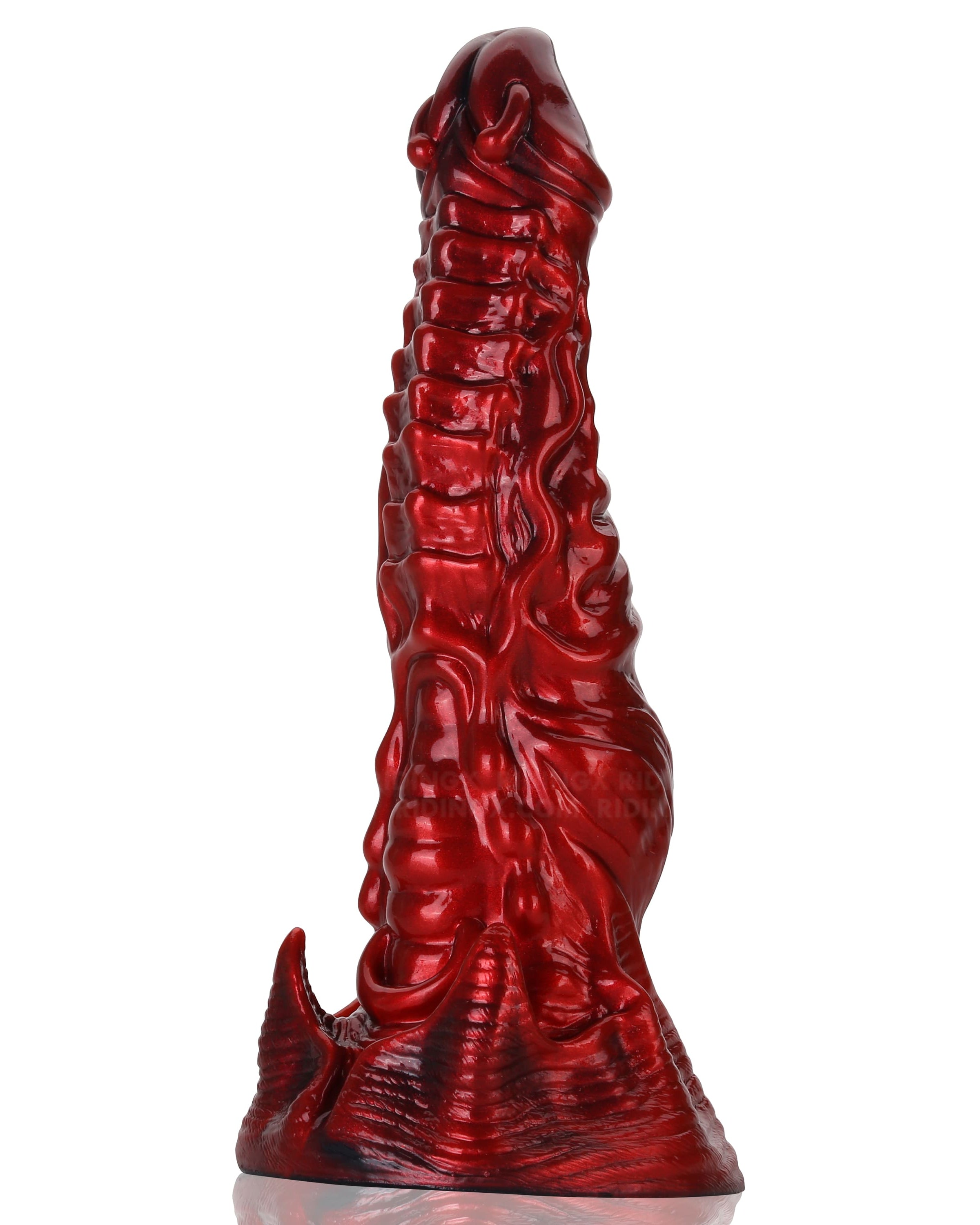 9 Inch Extraordinary Soft Silicone Tentacle Monster Dildo for Vaginal Sex & Anal Sex Bliss - Twilight Rosso