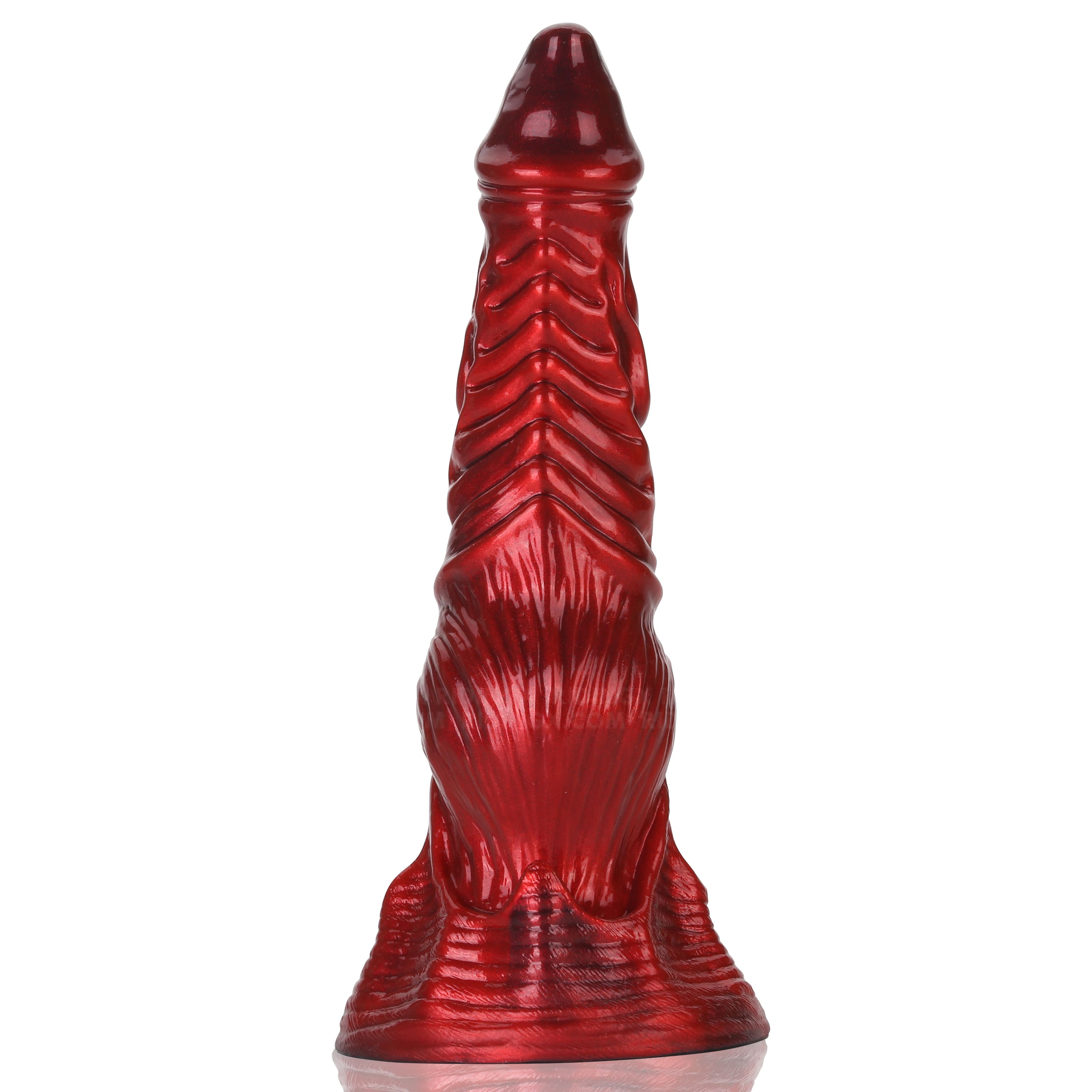 9 Inch Extraordinary Soft Silicone Tentacle Monster Dildo for Vaginal Sex & Anal Sex Bliss - Twilight Rosso