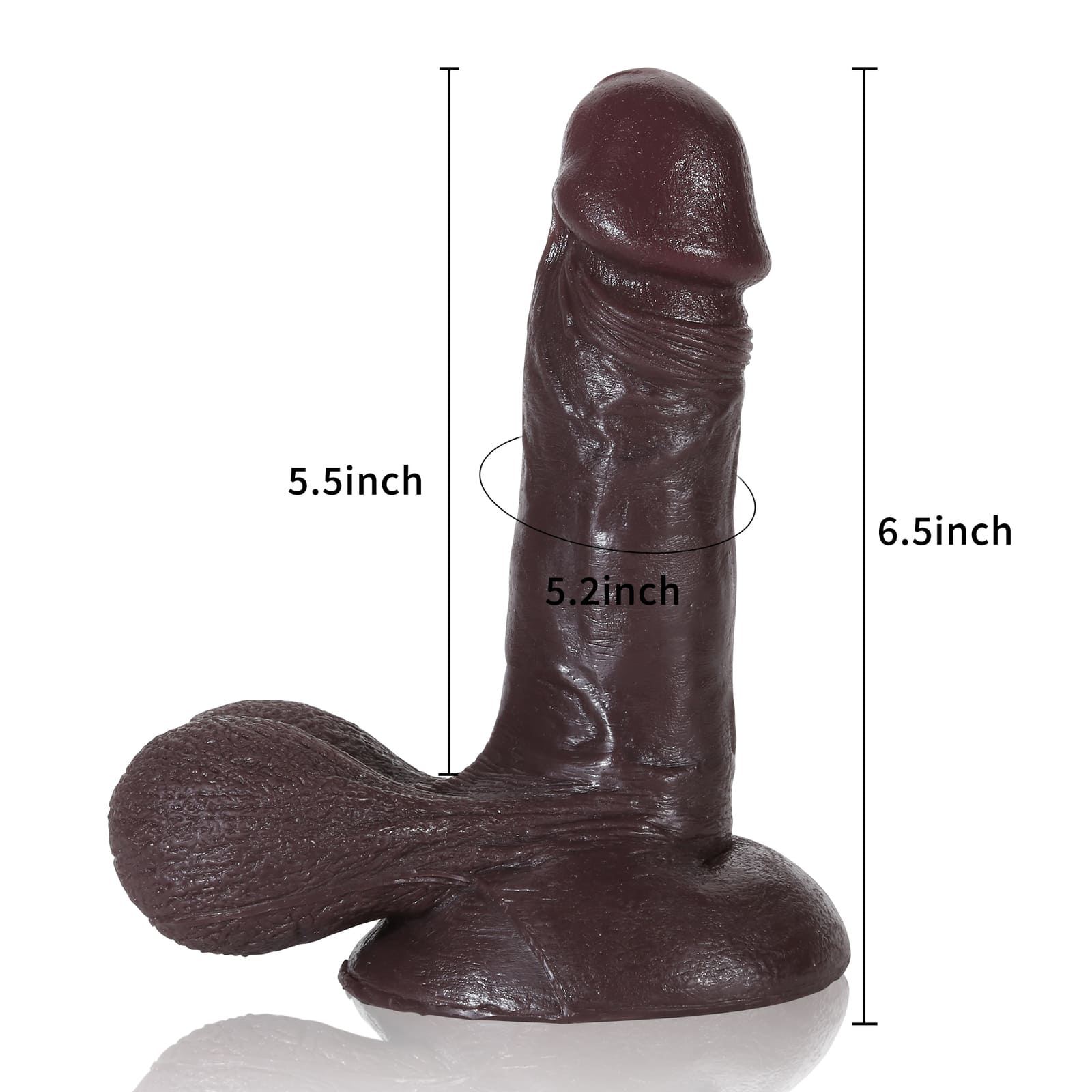 Cody 6.5inch Dual Density Realistic Lifelike Ultra Real Skin Dildo With Ball