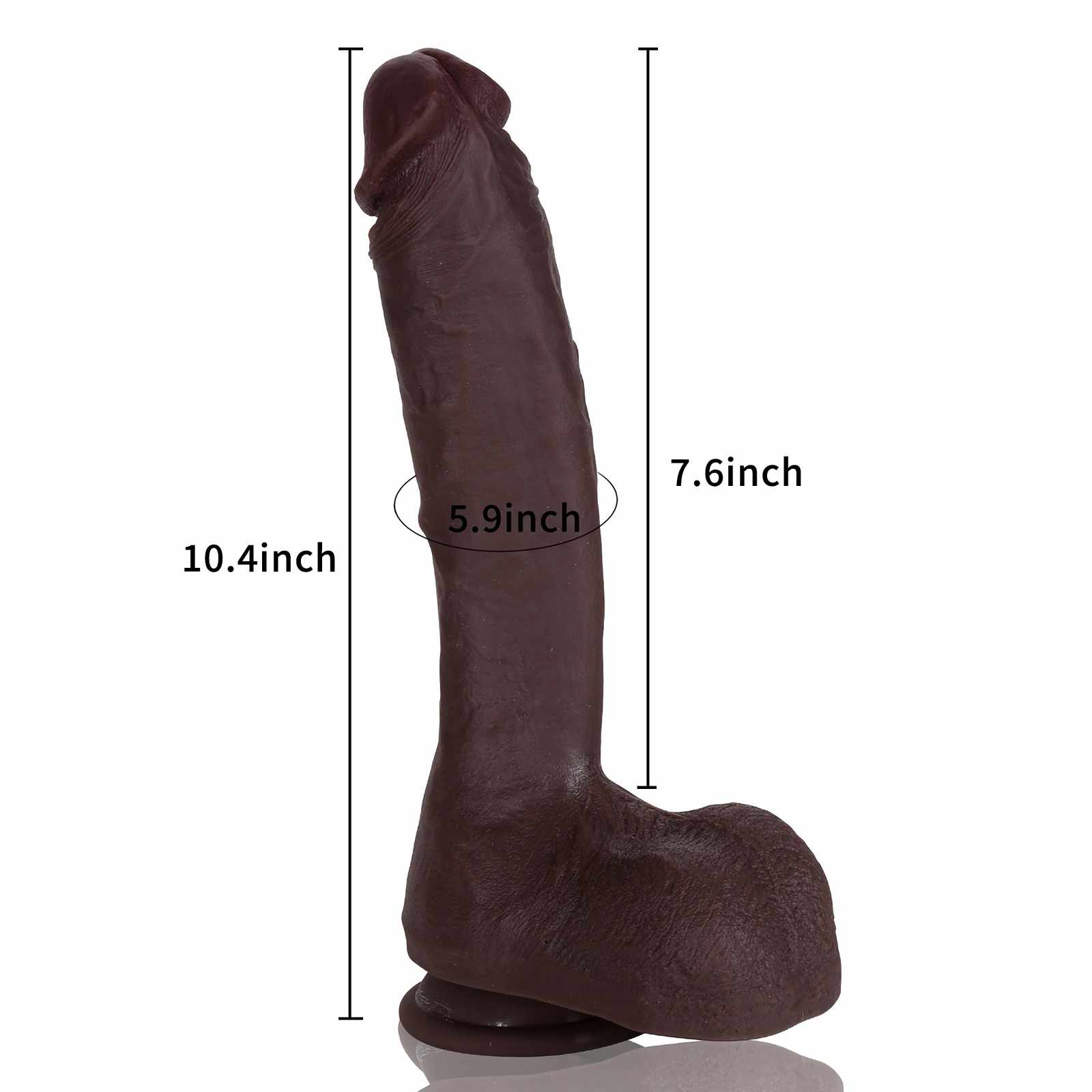 Alex black 10Inch Realistic Huge Black Dildo