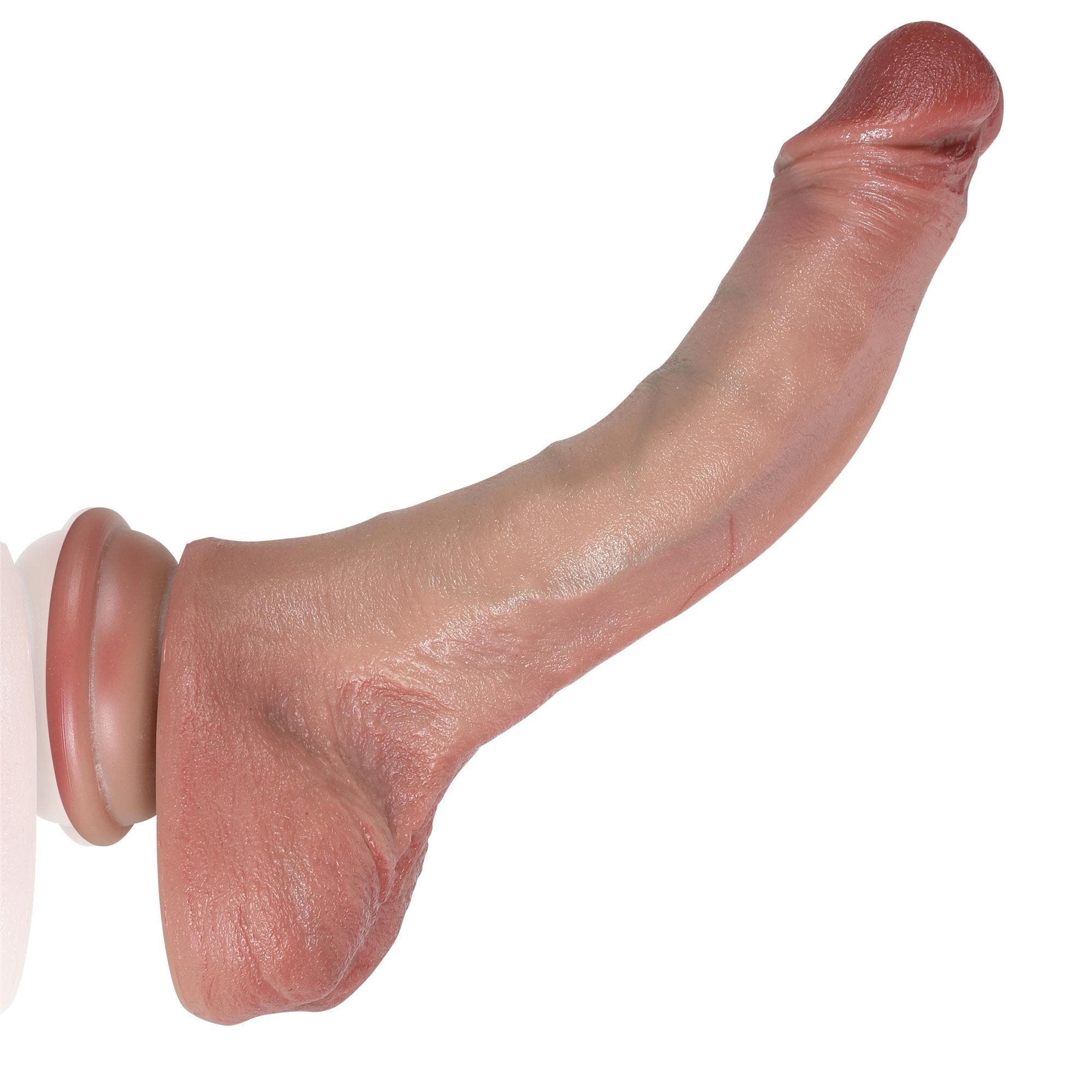 [BestSeller] Curvy 7.9 inch Flexible Hyper Realistic Dildo With Movable Keel