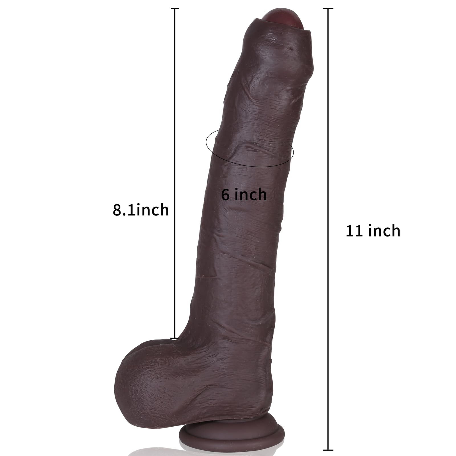 Diego 11inch Huge Foreskin Sliding Skin Life Like Dildo