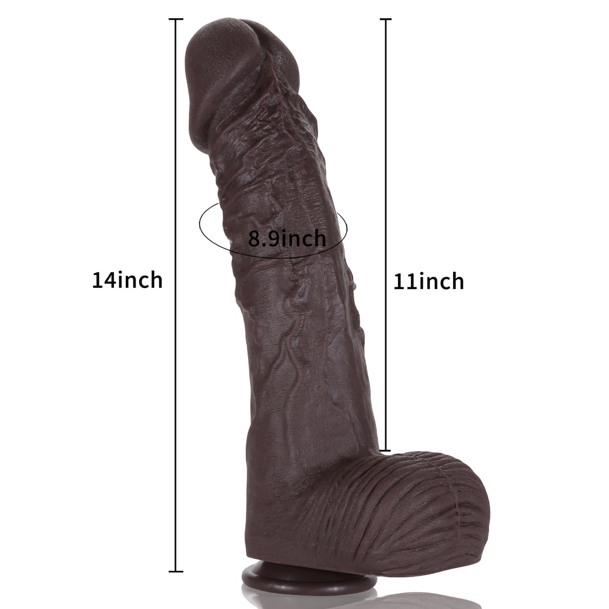 Tony 14 inch Huge Thick Realistic Dildo Dual Density Extra Large Dildo