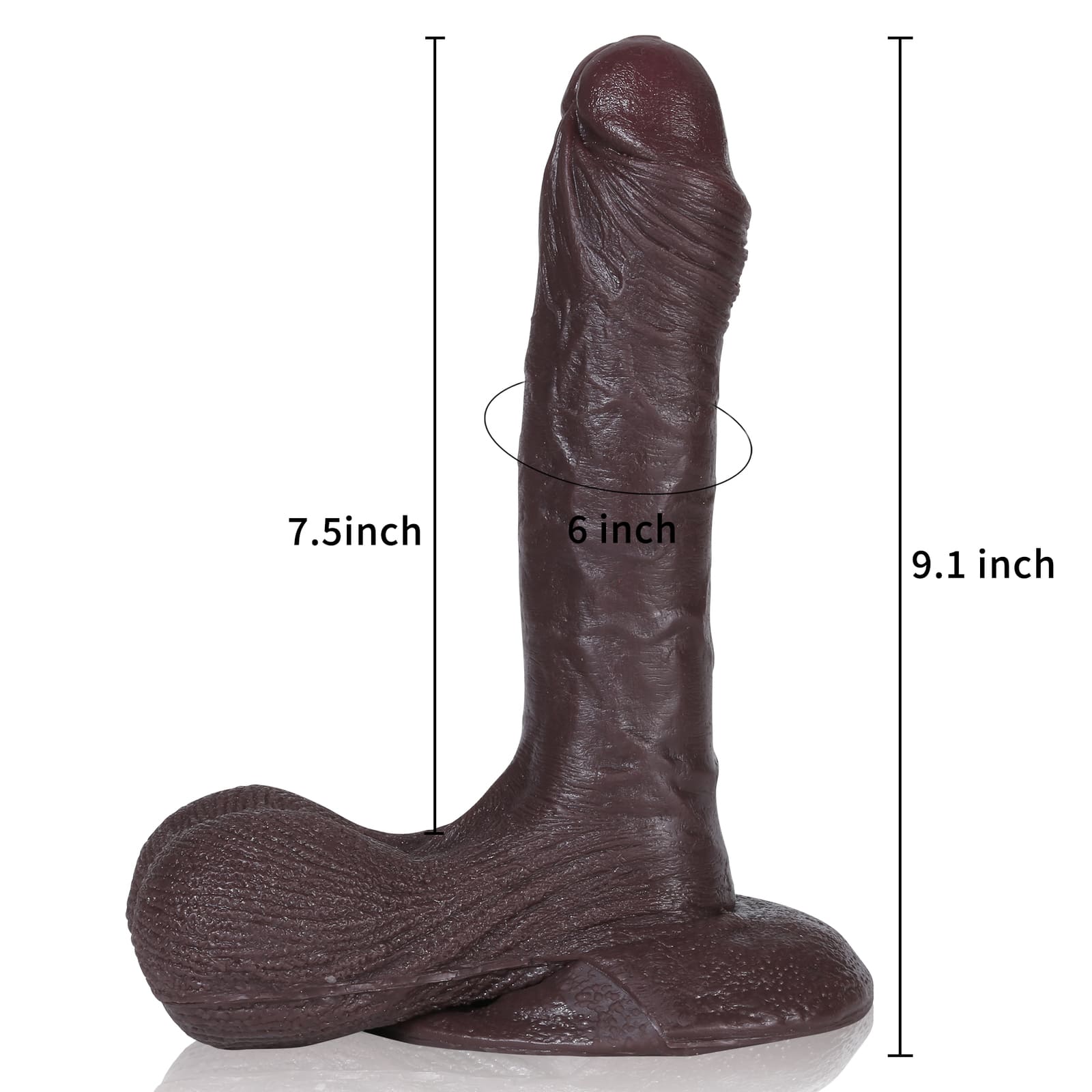 Kevin 9inch Giant Soft Lifelike Dildo For Women