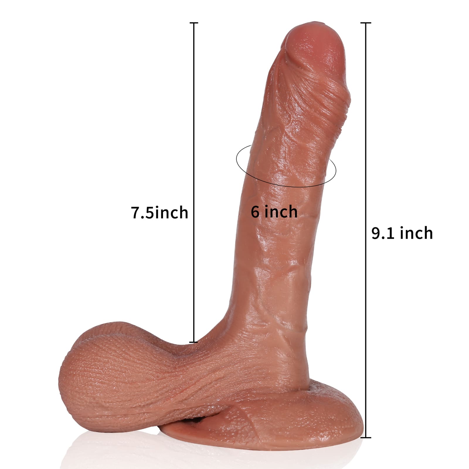 Kevin 9inch Giant Soft Lifelike Dildo For Women