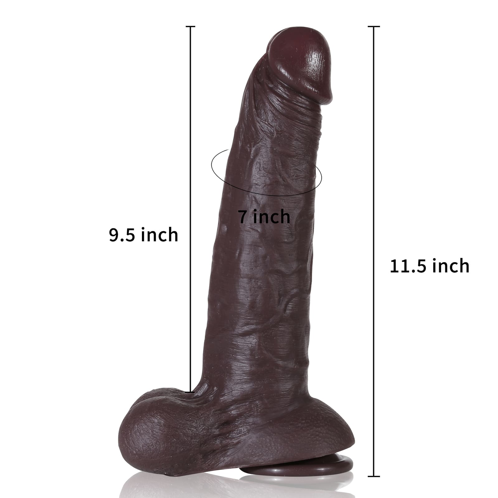 Levi 11.15inch Big Hyper Silicone Realistic Dildo with Balls