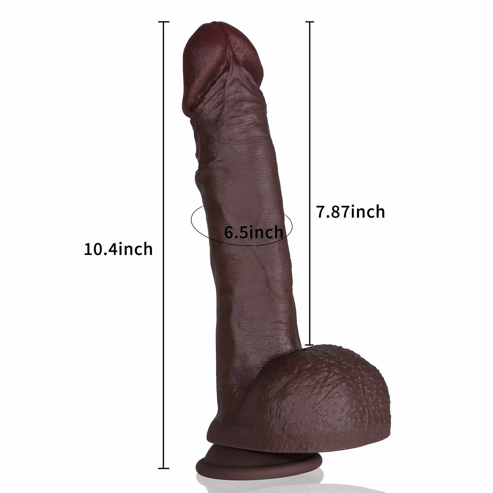 Ryan Silicone 10 Inch Realistic Big Black Cock Dildo