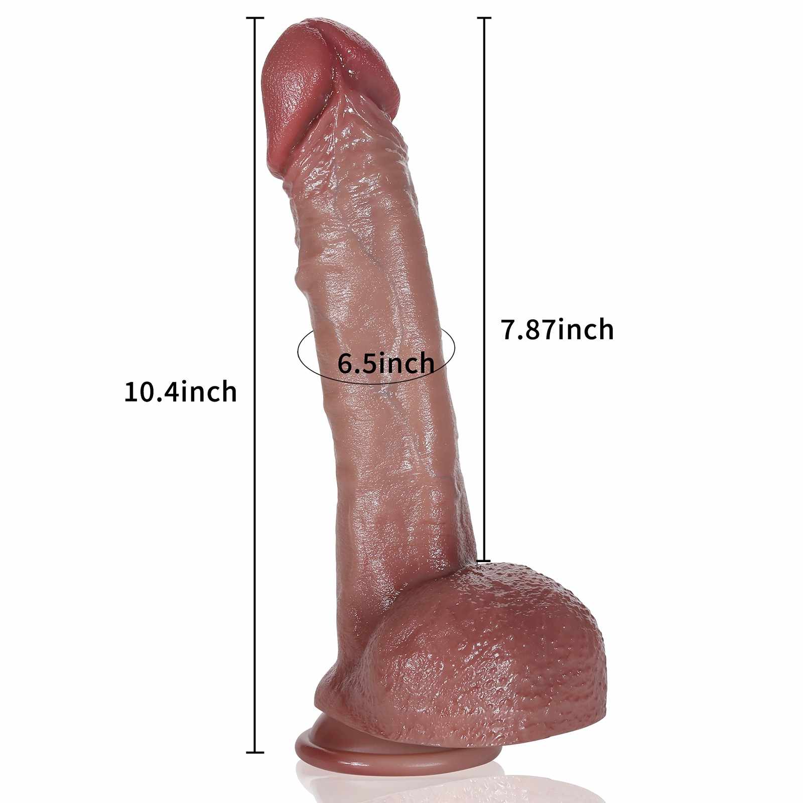 Ryan Silicone 10 Inch Realistic Dildo Big Headed Dildos